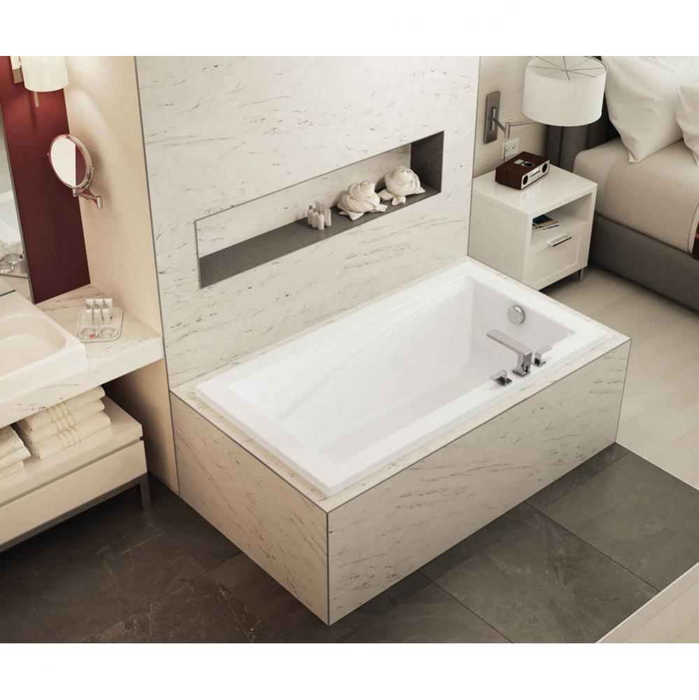 ModulR drop-in (with armrests) 59.625 in. x 31.875 in. Drop-in Bathtub with End Drain in White