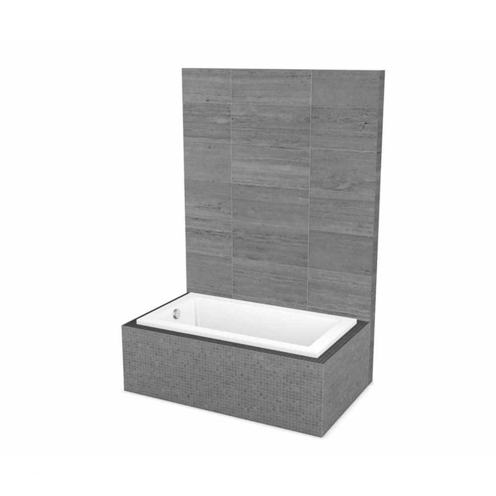ModulR drop-in (without armrests) 59.625 in. x 31.875 in. Drop-in Bathtub with End Drain in White