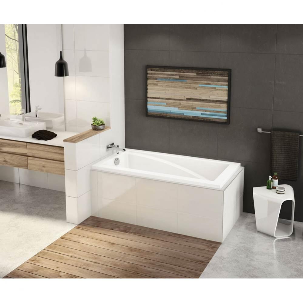 ModulR IF corner left (with armrests) 59.625 in. x 31.875 in. Corner Bathtub with Right Drain in W