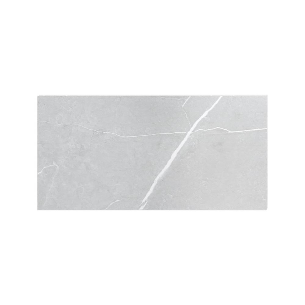 Manhattan Glue-up Wall Tiles 15.75 x 31.5 in. In Smooth Marble Light Grey