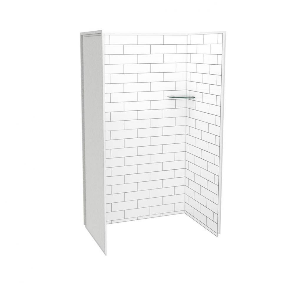 Utile 4836 Composite Direct-to-Stud Three-Piece Alcove Shower Wall Kit in Metro Tux