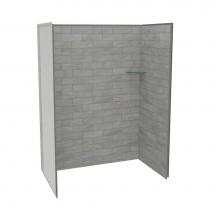 Maax Canada 107463-312-505 - Utile 6032 Composite Direct-to-Stud Three-Piece Alcove Shower Wall Kit in Organik Clay