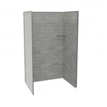 Maax Canada 107460-312-505 - Utile 4836 Composite Direct-to-Stud Three-Piece Alcove Shower Wall Kit in Organik Clay