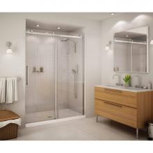 Maax Canada 138997-900-340-000 - Halo 56.5-59 in. x 78.75 in. Sliding Alcove Shower Door with Clear Glass in Matte Black