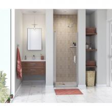 Maax Canada 138265-900-084-101 - Manhattan 33-35 x 68 in. 6 mm Pivot Shower Door for Alcove Installation with Clear glass & Squ