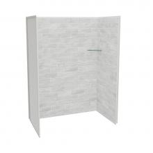 Maax Canada 107463-312-504 - Utile 6032 Composite Direct-to-Stud Three-Piece Alcove Shower Wall Kit in Organik Permafrost