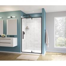Maax Canada 135325-900-340-000 - Uptown 45-47 x 76 in. 8 mm Pivot Shower Door for Alcove Installation with Clear glass in Matte Bla