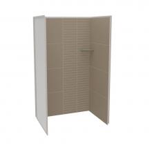 Maax Canada 107459-306-512 - Utile 4832 Composite Direct-to-Stud Three-Piece Alcove Shower Wall Kit in Erosion Taupe