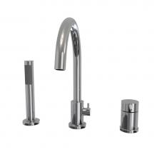 Maax Canada 10045541-084 - Keros Deckmounted Tub Faucet with Handshower in Chrome