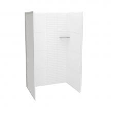 Maax Canada 107459-306-513 - Utile 4832 Composite Direct-to-Stud Three-Piece Alcove Shower Wall Kit in Erosion Bora White