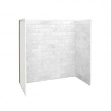 Maax Canada 103424-307-508 - Utile 6030 Composite Direct-to-Stud Three-Piece Tub Wall Kit in Marble Carrara