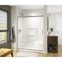 Maax Canada 135691-900-305-000 - Revelation Square Sliding Shower Door 56-59 x 70.5-73 in. 6 mm