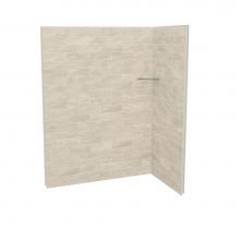 Maax Canada 107466-312-507 - Utile 6036 Composite Direct-to-Stud Two-Piece Corner Shower Wall Kit in Organik Loam
