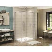 Maax Canada 137870-900-084-000 - ModulR 60 in. x 60 in. x 78 in. Pivot Corner Shower Door with Clear Glass in Chrome