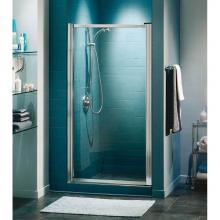 Maax Canada 136655-900-084-000 - Pivolok 31-32.75 in. x 64.5 in. Pivot Alcove Shower Door with Clear Glass in Chrome