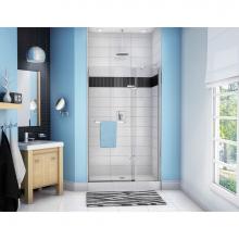 Maax Canada 136672-900-305-000 - Reveal 56-59 in. x 70.5 in. Pivot Alcove Shower Door with Clear Glass in Brushed Nickel