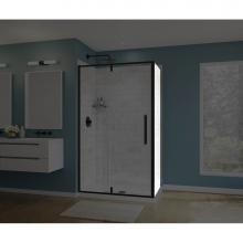Maax Canada 135328-900-340-000 - Uptown Return Panel for 36 in. Base with Clear glass in Matte Black