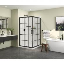 Maax Canada 137451-977-340-000 - Radia Square 42 x 42 x 71 1/2 in. 6 mm Sliding Shower Door for Corner Installation with French Gla