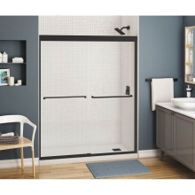 Maax Canada 134565-900-340-000 - Kameleon 55-59 x 71 in. 6 mm Bypass Shower Door for Alcove Installation with Clear glass in Matte