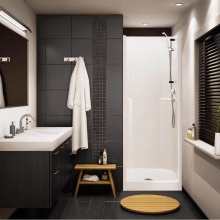 Maax Canada 100959-000-002-200 - Biarritz 40 30 x 32 AcrylX Alcove Center Drain One-Piece Shower in White