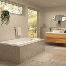 Maax Canada 101269-000-001-000 - Optik 6636 Acrylic Alcove End Drain Bathtub in White