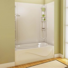 Maax Canada 101349-000-001-000 - Margarita 73 61 x 36 Acrylic Glue up Five-Piece Tub Wall Surround in White