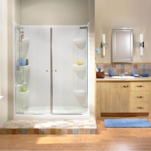 Maax Canada 101433-000-001-000 - Rectangular Base 4832 3 in. Acrylic Alcove Shower Base with Center Drain in White