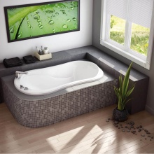 Maax Canada 102939-001-001 - Vichy 60.125 in. x 33.625 in. Drop-in Bathtub with Whirlpool System End Drain in White