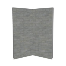 Maax Canada 103388-312-505-000 - Utile 3636 Composite Direct-to-Stud Two-Piece Corner Shower Wall Kit in Organik Clay