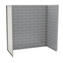 Maax Canada 103408-301-501-000 - Utile 6032 Composite Direct-to-Stud Three-Piece Tub Wall Kit in Metro Ash Grey