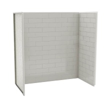 Maax Canada 103414-301-500-000 - Utile 6030 Composite Direct-to-Stud Three-Piece Tub Wall Kit in Metro Soft Grey