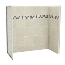 Maax Canada 103414-302-503-000 - Utile 6030 Composite Direct-to-Stud Three-Piece Tub Wall Kit in Stone Sahara