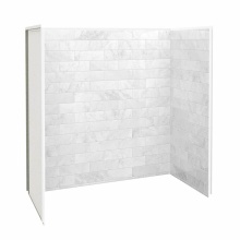 Maax Canada 103424-307-508-000 - Utile 6030 Composite Direct-to-Stud Three-Piece Tub Wall Kit in Marble Carrara