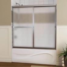 Maax Canada 105409-965-170-000 - Mika 54 - 59 ½ x 55 ½ in Sliding Tub Door for Alcove Installation with Hammer glass in M