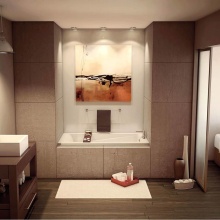 Maax Canada 105467-000-001-002 - New Town 6032 IF Acrylic Alcove Right-Hand Drain Bathtub in White