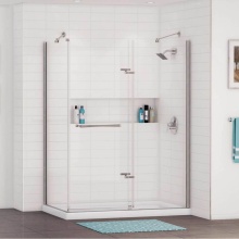 Maax Canada 105594-000-001-002 - Rectangular Base 6036 3 in. Acrylic Corner Left or Right Shower Base with Right-Hand Drain in Whit