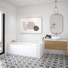 Maax Canada 105815-000-001-001 - Rubix 6030 Acrylic Alcove Left-Hand Drain Bathtub in White