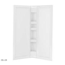 Maax Canada 106108-000-001-000 - 38 x 38 in. Acrylic Three-Piece Corner Shower Wall Kit in White
