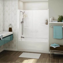 Maax Canada 107001-000-001-002 - Allia TS-6032 Acrylic Alcove Right-Hand Drain One-Piece Tub Shower in White