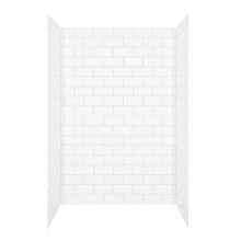 Maax Canada 107182-000-270-000 - Versaline 48 in. Alcove Wall Kit - Subway in White