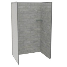 Maax Canada 107460-312-505-000 - Utile 4836 Composite Direct-to-Stud Three-Piece Alcove Shower Wall Kit in Organik Clay