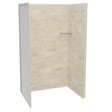 Maax Canada 107460-312-507-000 - Utile 4836 Composite Direct-to-Stud Three-Piece Alcove Shower Wall Kit in Organik Loam
