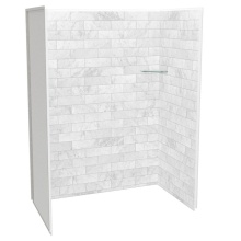Maax Canada 107463-307-508-000 - Utile 6032 Composite Direct-to-Stud Three-Piece Alcove Shower Wall Kit in Marble Carrara