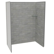 Maax Canada 107463-312-505-000 - Utile 6032 Composite Direct-to-Stud Three-Piece Alcove Shower Wall Kit in Organik Clay