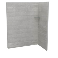 Maax Canada 107466-304-516-000 - Utile 6036 Composite Direct-to-Stud Two-Piece Corner Shower Wall Kit in Factory Rough Vapor