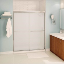 Maax Canada 134565-978-084-000 - Kameleon 55-59 x 71 in. 6 mm Bypass Shower Door for Alcove Installation with Frosted glass in Chro