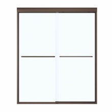 Maax Canada 135665-900-172-000 - Aura 55-59 x 71 in. 6 mm Sliding Shower Door for Alcove Installation with Clear Glass in Dark Bron