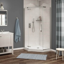 Maax Canada 136321-900-084-000 - Link Neo-angle 40 x 40 x 75 in. 8mm Pivot Shower Door for Corner Installation with Clear glass in