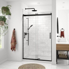 Maax Canada 136690-900-340-000 - Revelation Round 44-47 in. x 70.5-73 in. 6 mm Bypass Shower Door for Alcove Installation with Clea