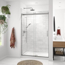 Maax Canada 136693-900-084-000 - Revelation Round 44-47 x 70.5-73 in. 8mm Bypass Shower Door for Alcove Installation with Clear gla